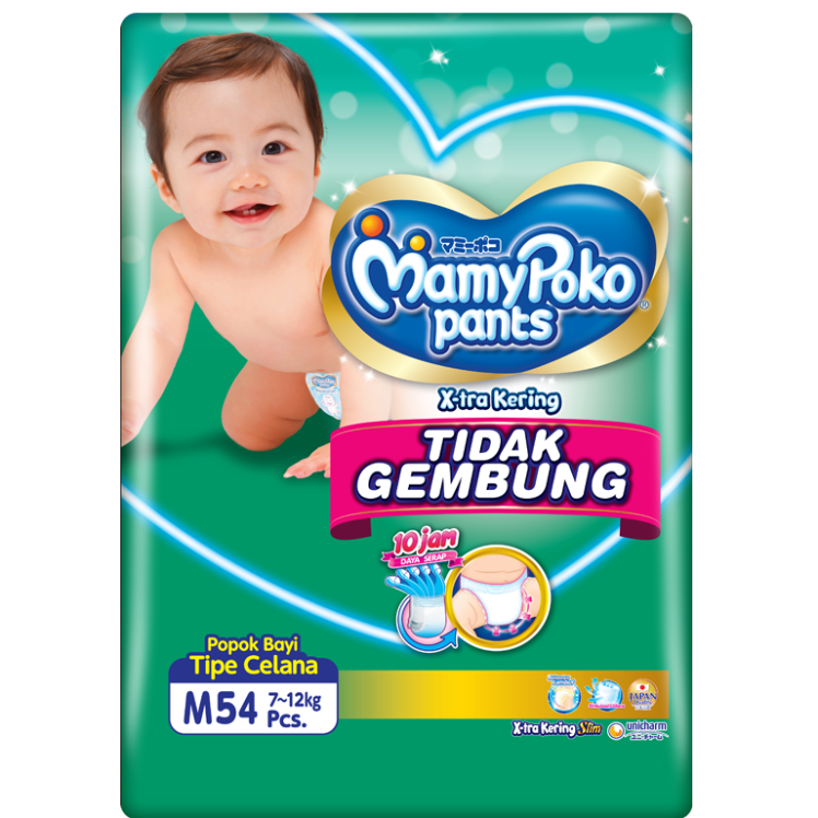 MamyPokoPants X-tra Kering Tidak Gembung Size M